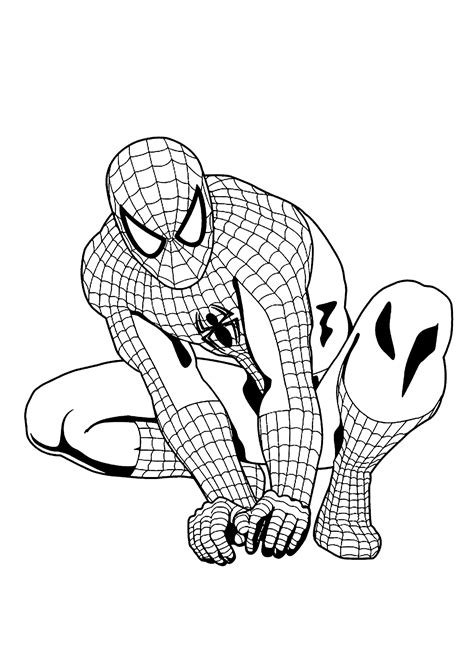 Homem Aranha Super Her I Para Colorir Imprimir Desenhos