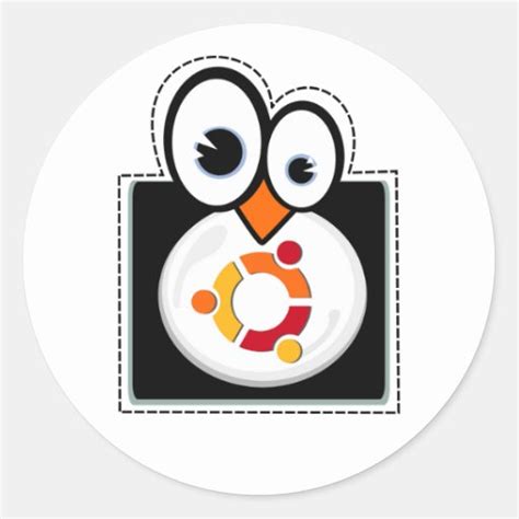 Linux Penguin Ubuntu Sticker | Zazzle