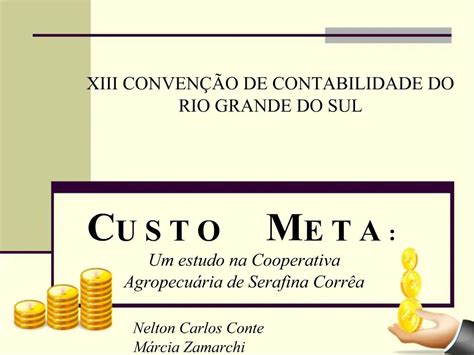 PPT C U S T O M E T A Um Estudo Na Cooperativa Agropecu Ria De