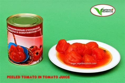 Canned Peeled Tomato In Tomato Juicevietnam Vegetexco Hochiminh City