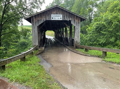 Knapps Covered Bridge In Burlington