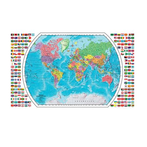 Plastic-Coated World Map English