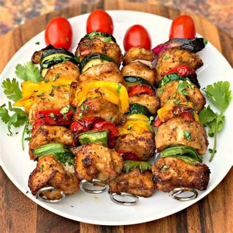 Easy Air Fryer Grilled Chicken Kebabs Video