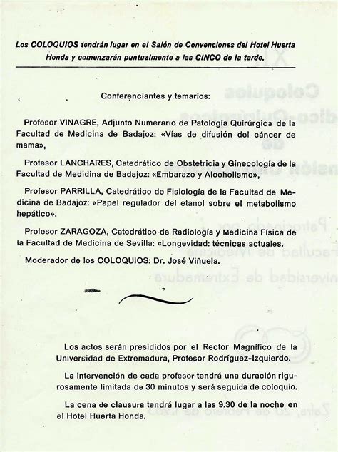 XII Coloquios Médico Quirúrgicos de Zafra Blog de Tomás Cabacas