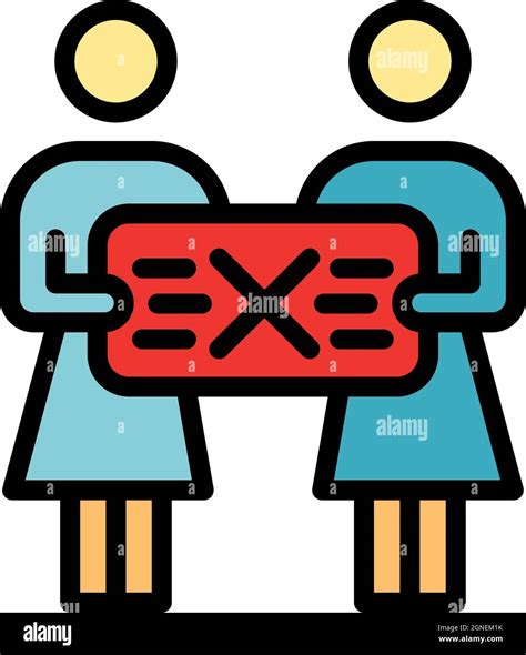 Woman Protest Icon Outline Woman Protest Vector Icon Color Flat Isolated Stock Vector Image