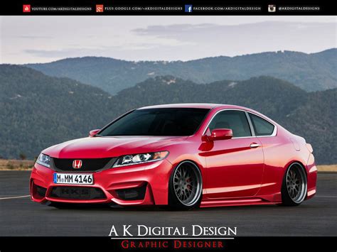 2013 Honda Accord Coupe Modified Slammed Original By Akdigitaldesigns On Deviantart