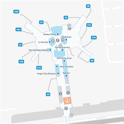 Los Angeles Airport Terminal 3 Map & Guide