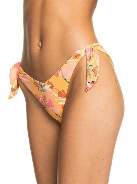 Womens Bikinis Roxy Printed Beach Classics Cheeky Bikini Bottoms