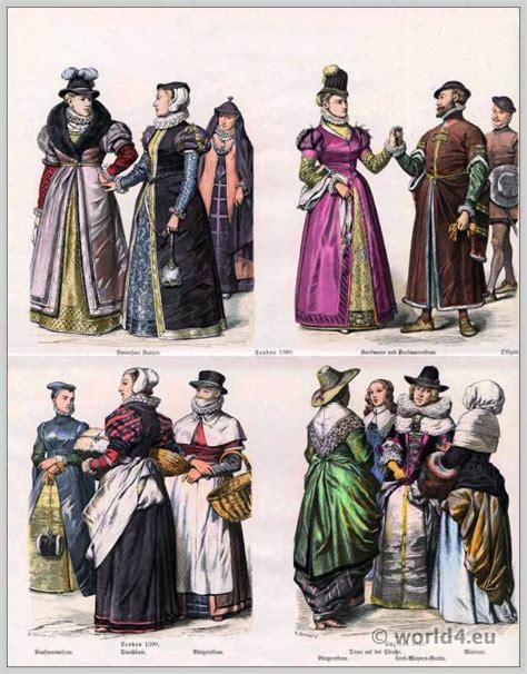 German Clothing 17th Century Baroque Fashion Era