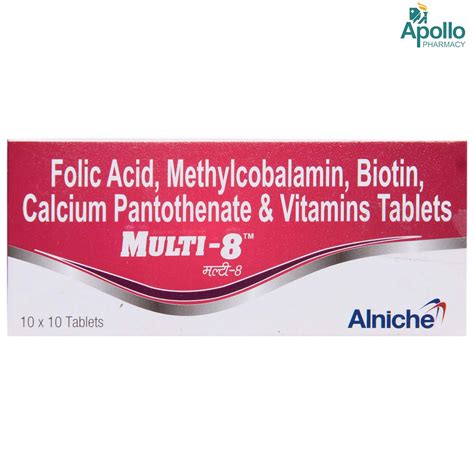 Multi 8 Tablet | Uses, Side Effects, Price | Apollo Pharmacy