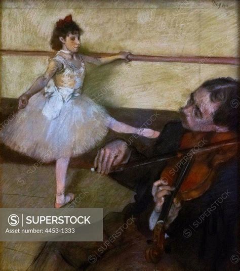 Edgar Degas French 1834 1917 The Dance Lesson Ca 1879 Pastel And