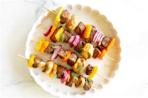 How To Make The Easiest Steak Kabobs On The Grill Julie Blanner