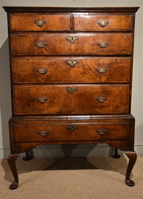 Queen Anne Walnut Chest On Stand Antiques Atlas