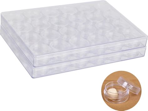 Amazon Jeonan 2pack 24 Grids Clear Plastic Organizer Box Container