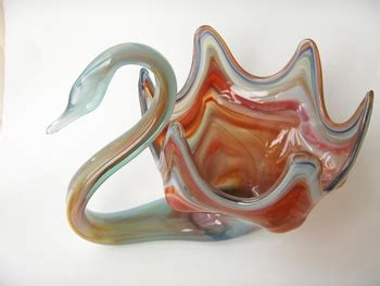 My Usa Vintage Sooner Slag Glass Swan Bowl Collectors Weekly