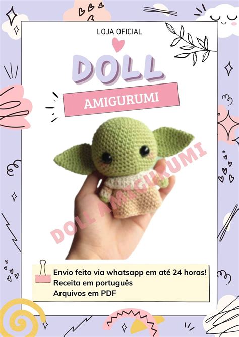 Baby Yoda Amigurumi Receita Receita De Amigurumi Elo