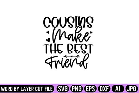 Cousins Make The Best Friend Svg Design Graphic By Al Bari · Creative