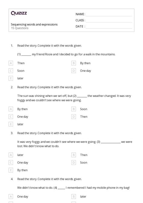 50 Sequencing Worksheets For 8th Grade On Quizizz Free And Printable