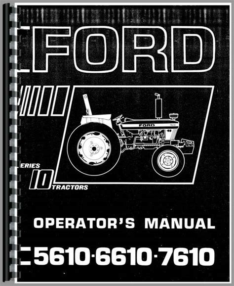 Ford 6610 Tractor Operators Manual