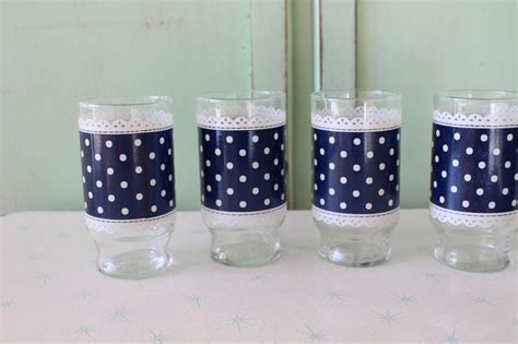 Retro 1970s Atomic Swirl Glasses Set Of 4 Kitchen Groovy Etsy