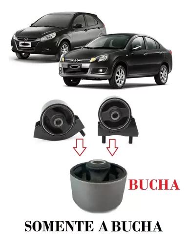 1 Refil Bucha Coxim Traseiro E Frontal Motor Jac J3 09 A 16