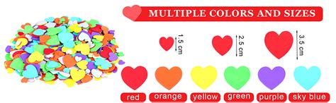 Amazon Cooraby Pieces Heart Foam Stickers Self Adhesive Heart