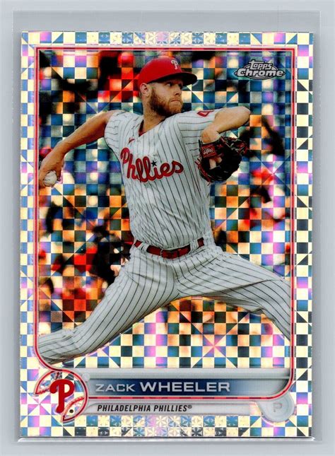 2022 Topps Chrome Prism Refractor 207 Zack Wheeler For Sale Online