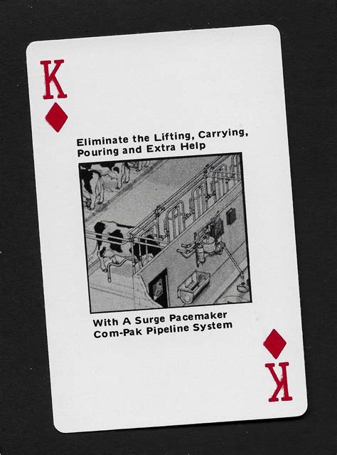 Brownstown Milk Cow Swap Playing Cards King Book Cover Diamonds