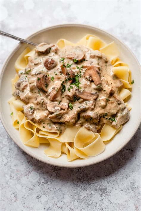 Rich And Creamy Mushroom Stroganoff Savvy Bites