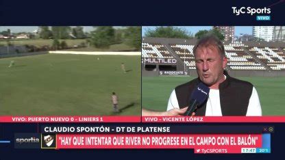 River y el dilema Platense Claudio Spontón reveló cómo jugará el