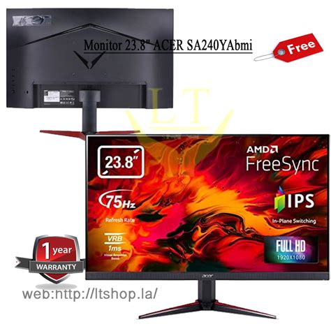 Led Acer Nitro Gaming Vg Ybmiix Ips Panel Hz