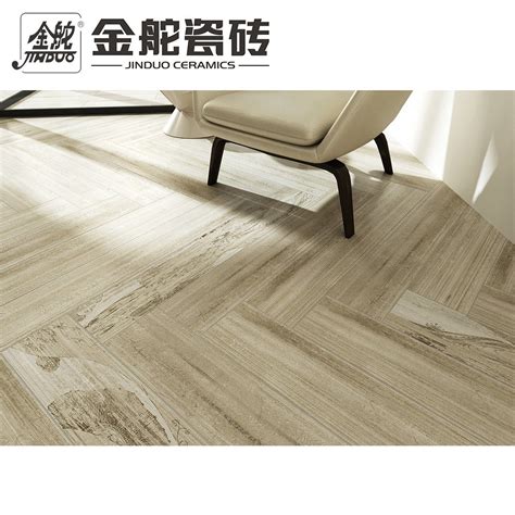 Foshan Tile Factory Wood Look Like Ceramic Herringbone Tile Floor For