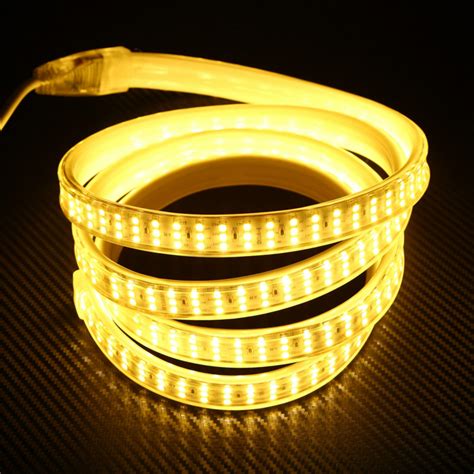 276Leds M SMD 2835 220V LED Strip Threw Row Flexible Waterproof High