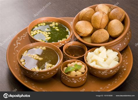 Panipuri Or Gol Gappa Or Chaat Indian Street Food — Stock Photo