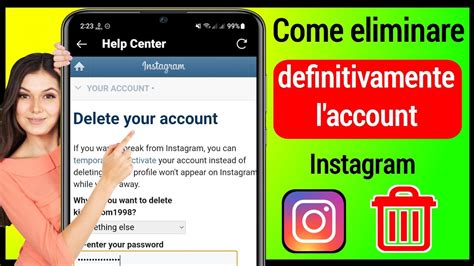 Come Eliminare Account Instagram Nuova Come Eliminare Un Account