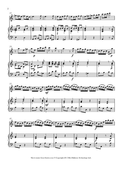 Vivaldi Concerto In A Minor 3rd Mvt Sheet Music For Flute 8notes