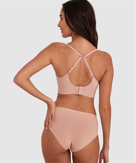 Bras N Things Base Layers Long Line Push Up Bra Nude 01418403