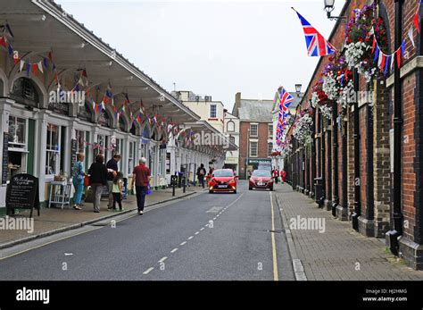 Outside the pannier market, Barnstaple Stock Photo - Alamy