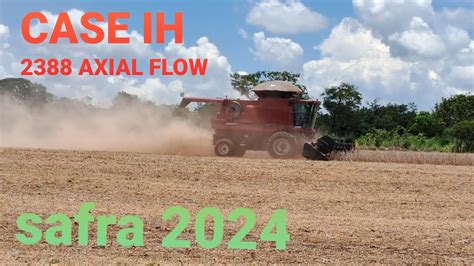 Colheita Da Soja Safra Colheitadeira Case Ih Axial Flow Youtube