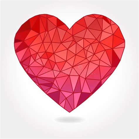 Triangle Heart Stock Vector Illustration Of Valentine 54268574