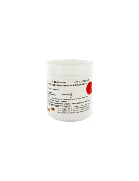 Colorant Alimentaire Rouge Framboise Poudre Hydrosoluble Professionnel