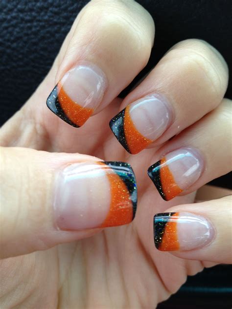 Fall Halloween Nails Orange