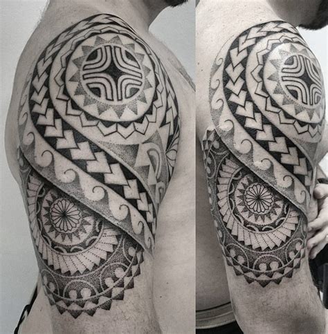 Maori Tribal Dotwork Tattoo | Best tattoo design ideas