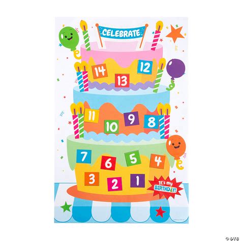 Birthday Countdown Sticker Scenes - 12 Pc. | Oriental Trading