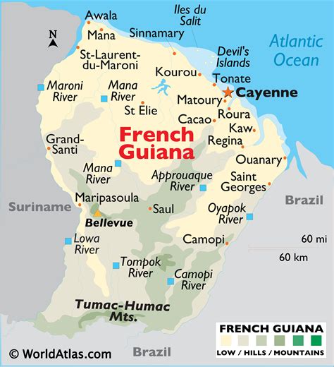 Cayenne Guiana::PLAN & MAP & COUNTRY