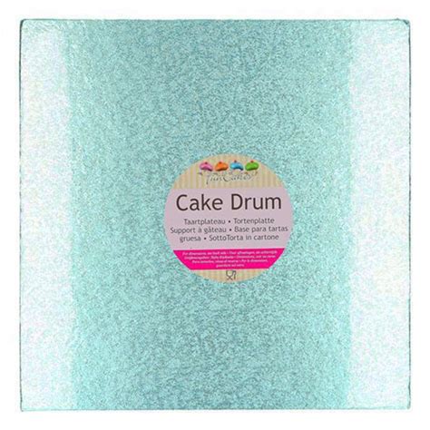 FunCakes Tortenplatte Quadratisch 30 5 Cm Baby Blau Tortenbild Druckerei