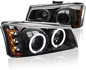 Amazon Zmautoparts Ccfl Halo Led Projector Headlights Headlamps