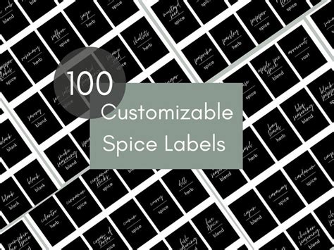 Spice Jar Labels / Spice Rack / Spice Jars / Pantry Labels / - Etsy ...