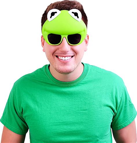 The Muppets - Kermit the Frog Sun-Staches Sunglasses (One Size) by ...