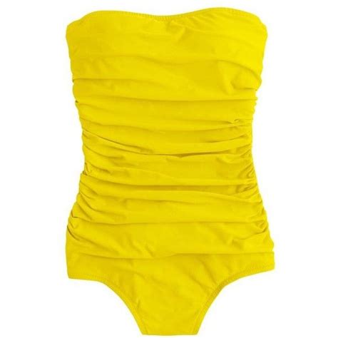 J Crew Ruched Bandeau One Piece Swimsuit